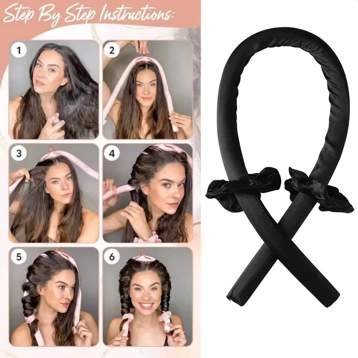 Tubo en satin para hacer ondas