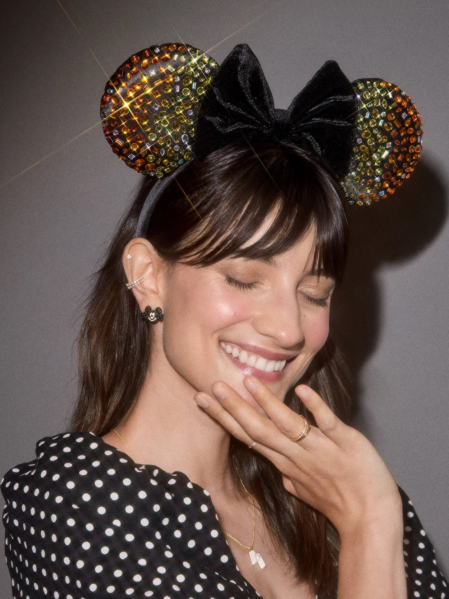 Diadema con orejas de gemas multicolores de Minnie Mouse Disney