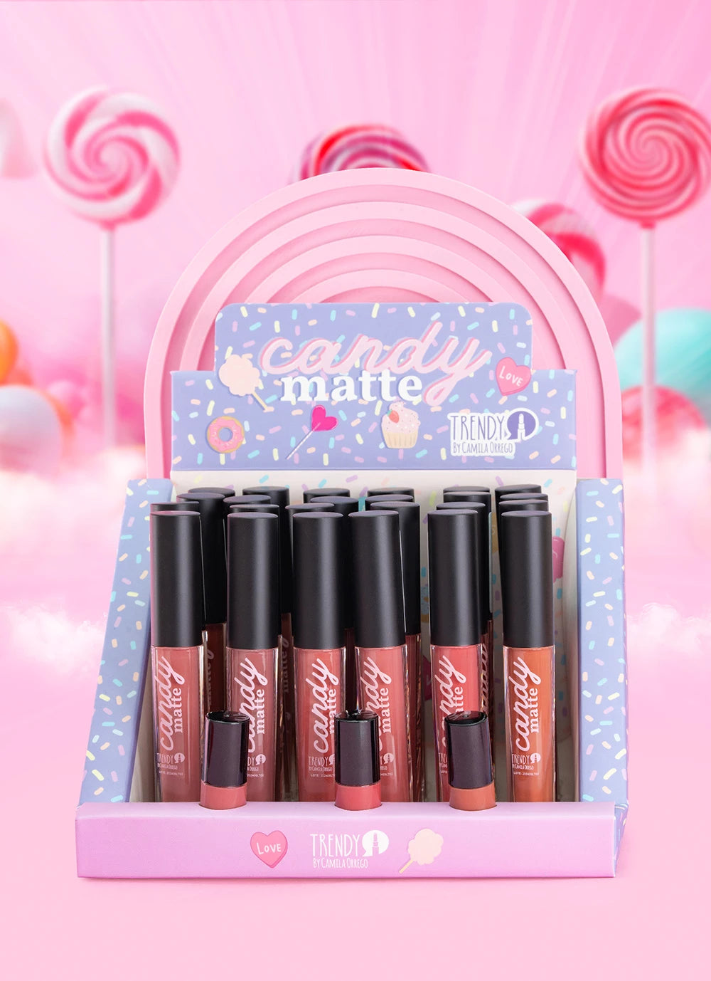 Labiales Candy Matte Unidad Trendy