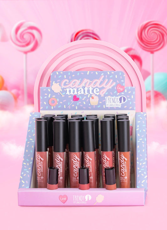 Labiales Candy Matte Unidad Trendy