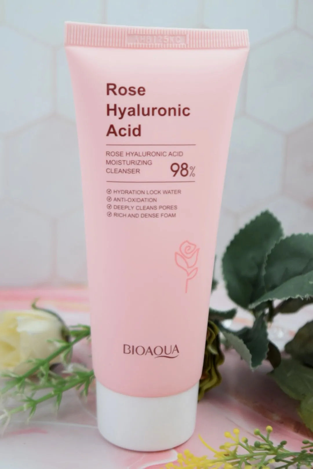 Jabón facial Acido hialurónico & Rosas