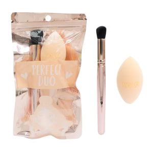 Kit Perfec Duo Brocha y Esponja Trendy