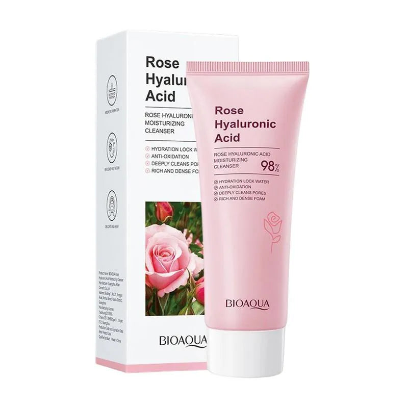 Jabón facial Acido hialurónico & Rosas