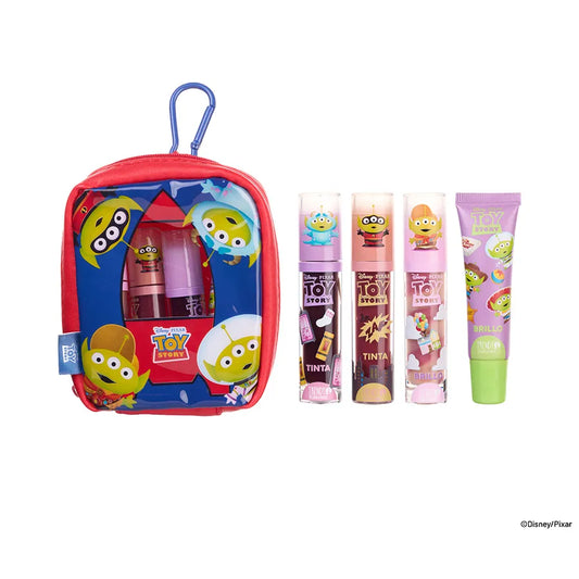 Kit pizza Planet x4 gloss + cosmetiquera Trendy