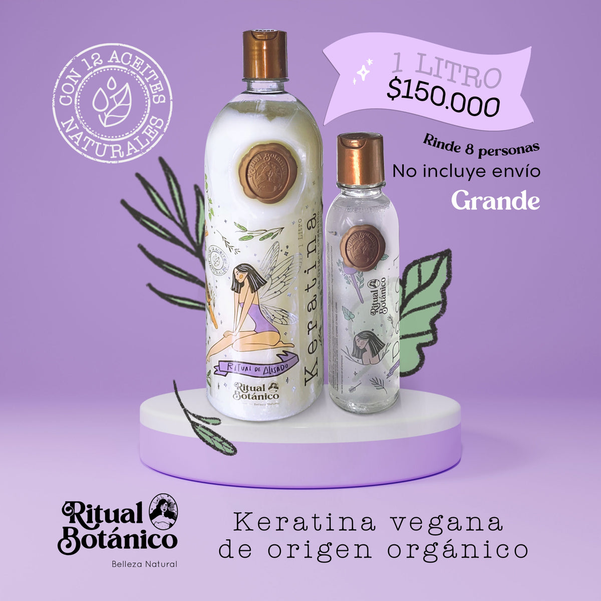 Kit de keratina evolución 1 Litro - 8 personas (grande)